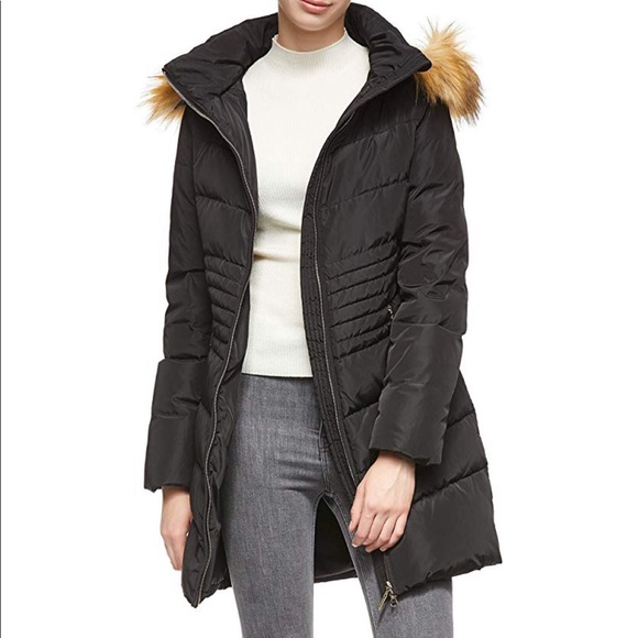 Black Long Parka Puffer Jacket - Picture 4 of 5